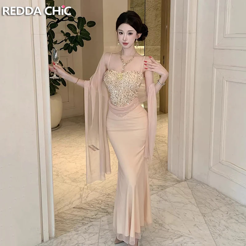 Элегантное облегающее платье ReddaChic с пайетками и воротником-шарфом, с эффектом пэчворк, силуэт «рыбий хвост», для коктейльных вечеринок, женская одежда
Элегантное облегающее платье ReddaChic с пайетками и воротником-шарфом, с эффектом пэчворк, силуэт «рыбий хвост», для коктейльных вечеринок, женская одежда