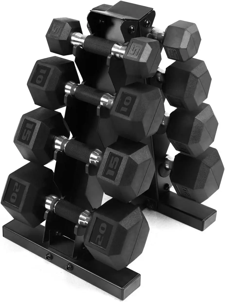 Rubber EncasedDumbbells with Rubber Grip Contoured Handle for Muscle Toning Strength Building Full Body Workout
Rubber EncasedDumbbells with Rubber Grip Contoured Handle for Muscle Toning Strength Building Full Body Workout