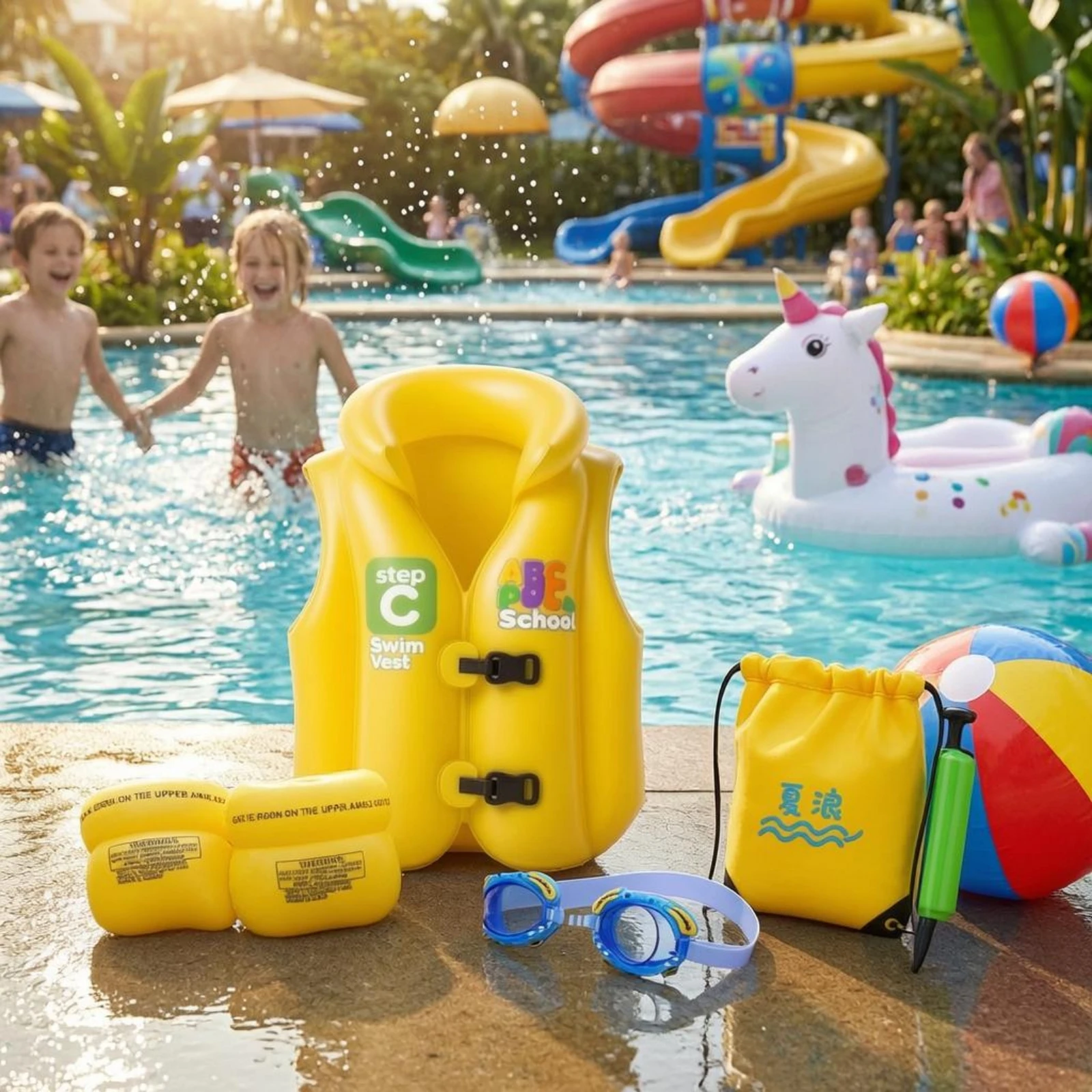 Child Flotation Vest Thickened Training Swim Vest Kids Life Jacket High Collar Water Safety Gear Front Buckle for Children
Child Flotation Vest Thickened Training Swim Vest Kids Life Jacket High Collar Water Safety Gear Front Buckle for Children