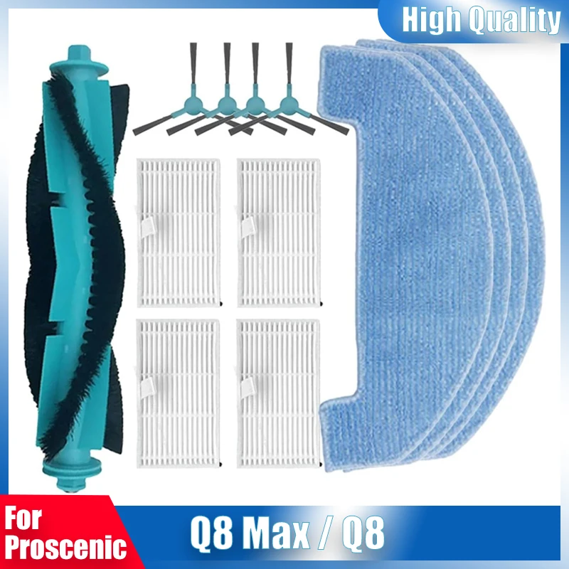 Replacement Part for Proscenic Q8 Max / Q8 Robot Vacuum Cleaner Main Brush Side Brush HEPA Filter Mop Pad Accessories
Replacement Part for Proscenic Q8 Max / Q8 Robot Vacuum Cleaner Main Brush Side Brush HEPA Filter Mop Pad Accessories