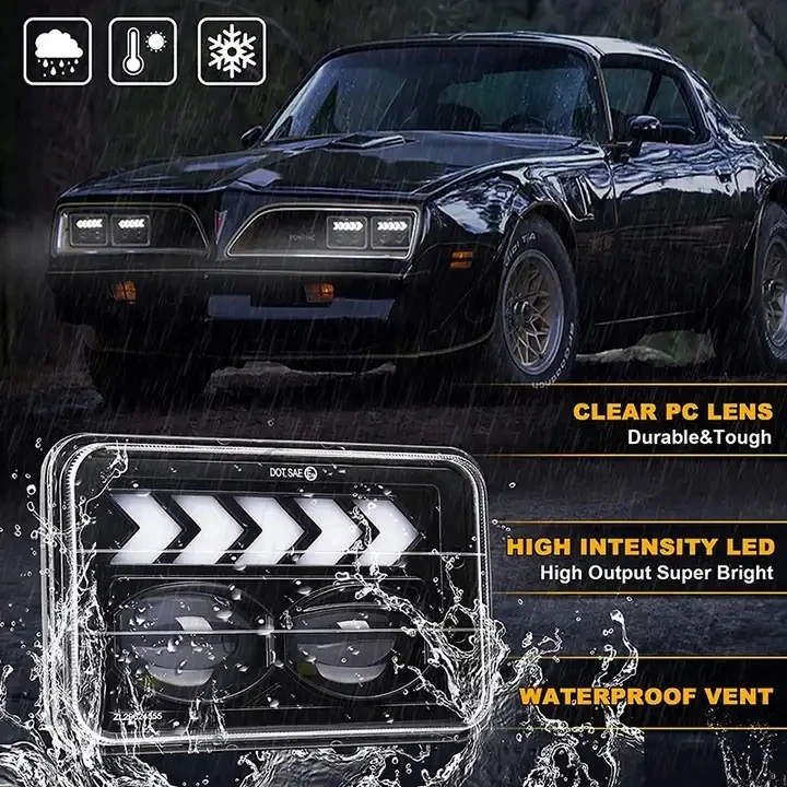 Car Accessories 30W LED Headlight with DRL High Low Beam 4x6 Square LED Headlamp For Jeep Grand Cherokee America Motors
Car Accessories 30W LED Headlight with DRL High Low Beam 4x6 Square LED Headlamp For Jeep Grand Cherokee America Motors