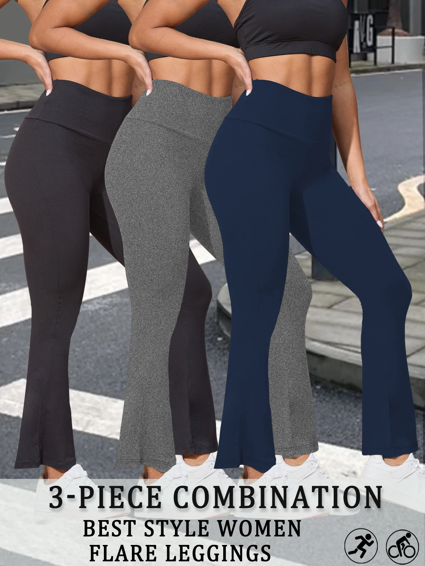3 Pack Women's Super Soft Flare Pants High Waisted Tummy Control Workout Yoga Push Up Gym Fitness Long Leggings Bell Bottoms
3 Pack Women's Super Soft Flare Pants High Waisted Tummy Control Workout Yoga Push Up Gym Fitness Long Leggings Bell Bottoms
