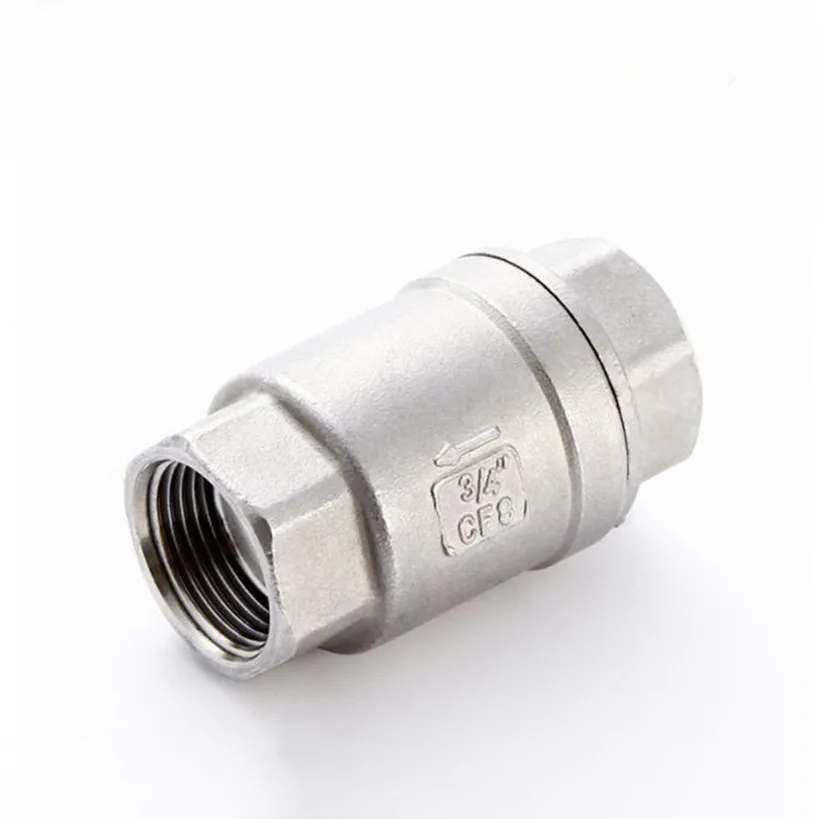 1/2" 3/4" 1" BSP Female Thread 304 Stainless Steel Straight One Way Non Return Check Valve For Water Oil Gas
1/2" 3/4" 1" BSP Female Thread 304 Stainless Steel Straight One Way Non Return Check Valve For Water Oil Gas