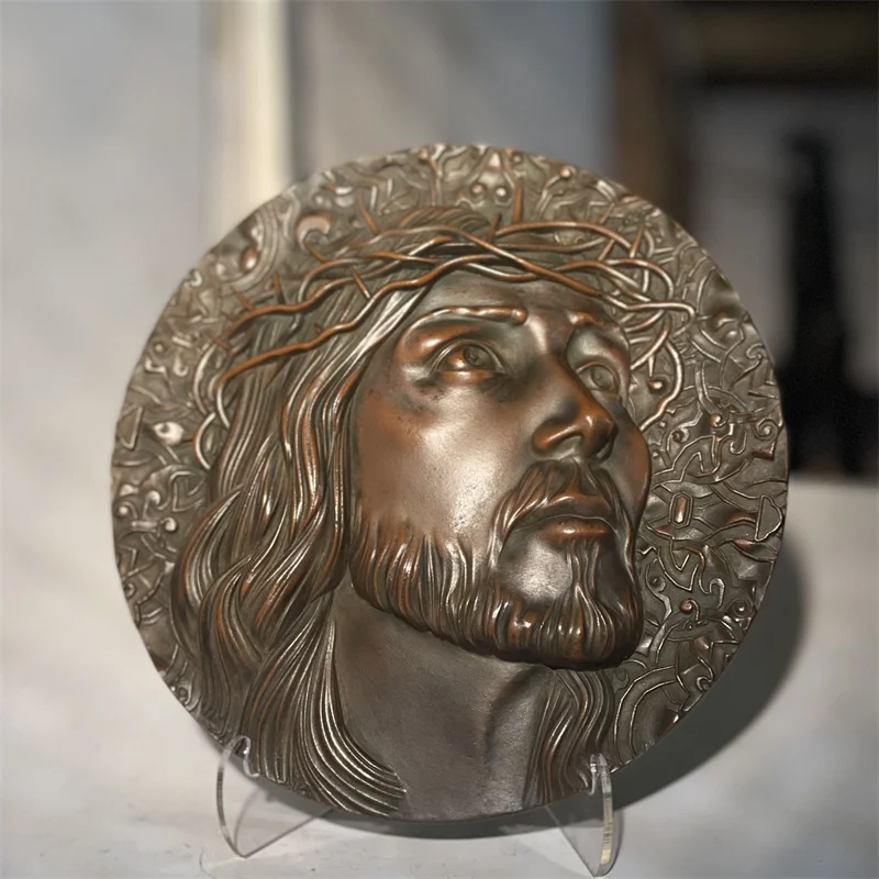 Replica of thorns-covered characters head relief art decoration collection ornament
Replica of thorns-covered characters head relief art decoration collection ornament