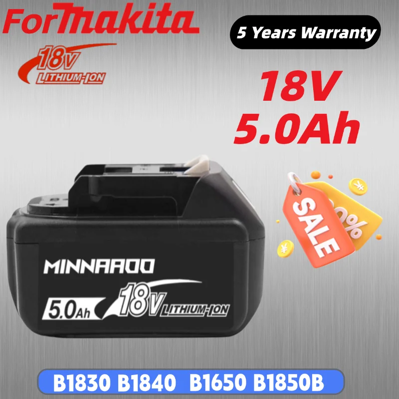 Аккумулятор для электроинструментов Makita 18В, литий-ионный, замена LXT BL1860B, BL1850, BL1840 MINNAAOO
Аккумулятор для электроинструментов Makita 18В, литий-ионный, замена LXT BL1860B, BL1850, BL1840 MINNAAOO