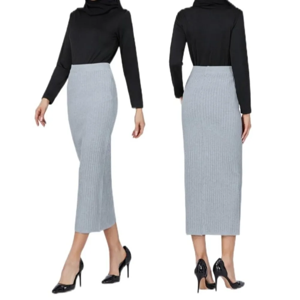 Soft Solid Color Knitted Pencil Skirt Straight-Leg Elastic Women's Maxi Skirt All March Fashion Bodycon Skirts Spring Autumn
Soft Solid Color Knitted Pencil Skirt Straight-Leg Elastic Women's Maxi Skirt All March Fashion Bodycon Skirts Spring Autumn