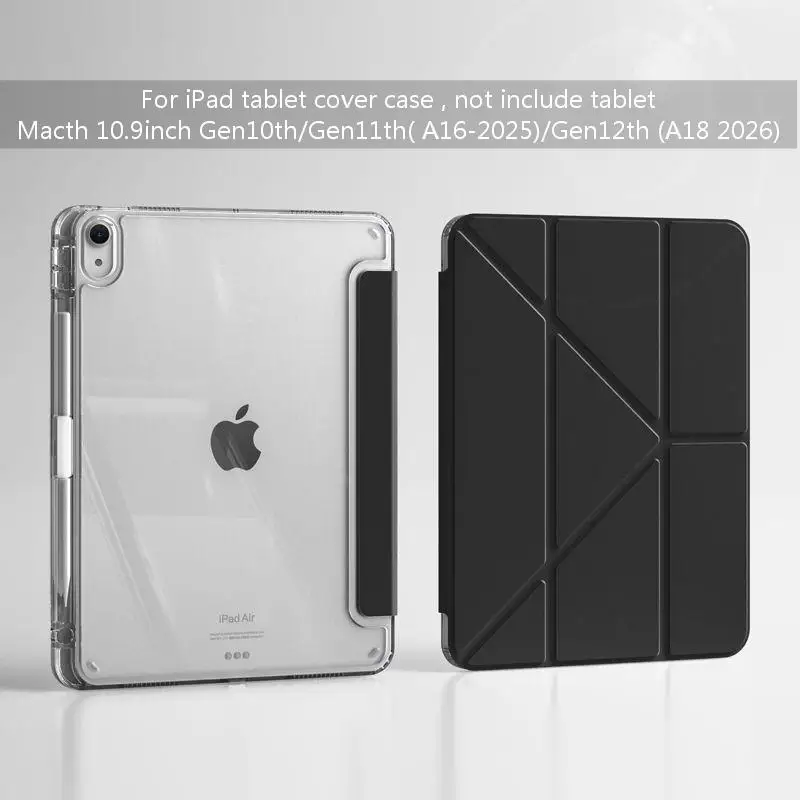For iPad tablet iPad 10.9inch Gen10th Gen11th A16 2025 Gen12th A18 2026 with Pencil Holder clear Cover Case
For iPad tablet iPad 10.9inch Gen10th Gen11th A16 2025 Gen12th A18 2026 with Pencil Holder clear Cover Case