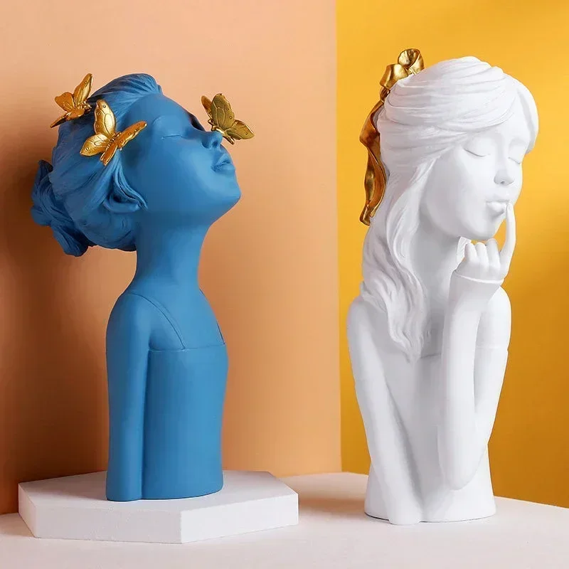 Modern White Blue Girl Character Resin Accessories Bedroom Desktop Figurines Decoration Home Livingroom Table Sculpture Crafts
Modern White Blue Girl Character Resin Accessories Bedroom Desktop Figurines Decoration Home Livingroom Table Sculpture Crafts