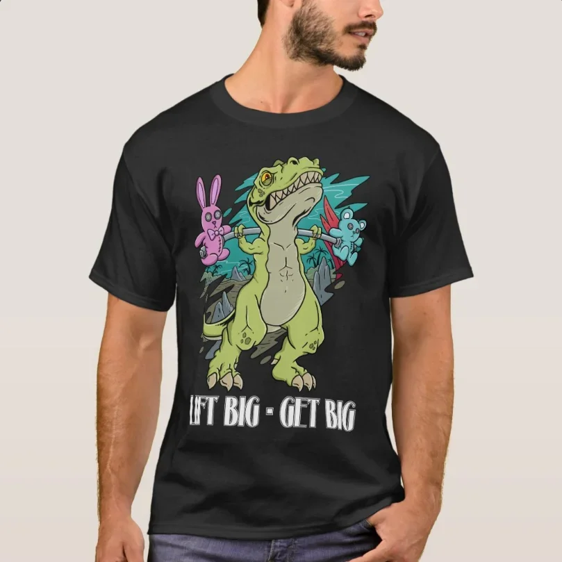Lift Big, Get Big. Rule the Weights. Gym Dinosaur T-Shirt 100% Cotton O-Neck Summer Short Sleeve Casual Mens T-shirt Size S-3XL
Lift Big, Get Big. Rule the Weights. Gym Dinosaur T-Shirt 100% Cotton O-Neck Summer Short Sleeve Casual Mens T-shirt Size S-3XL