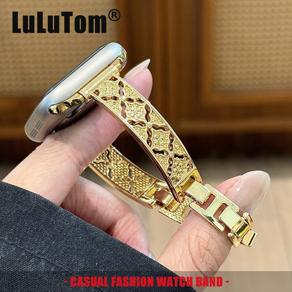 Openwork Palace Flower Bracelet Band for Apple Watch 11 10 9 8 7 6 SE Ultra Metal Strap Iwatch Series 38 40 41 42 44 45 46 49mm
Openwork Palace Flower Bracelet Band for Apple Watch 11 10 9 8 7 6 SE Ultra Metal Strap Iwatch Series 38 40 41 42 44 45 46 49mm