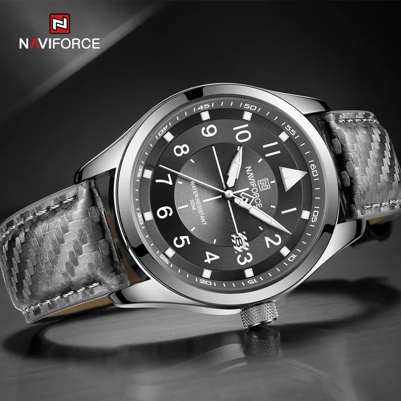 Роскошные брендовые мужские часы NAVIFORCE, модные светящиеся водонепроницаемые наручные часы из натуральной кожи, мужские повседневные часы Relogio Masculino
Роскошные брендовые мужские часы NAVIFORCE, модные светящиеся водонепроницаемые наручные часы из натуральной кожи, мужские повседневные часы Relogio Masculino