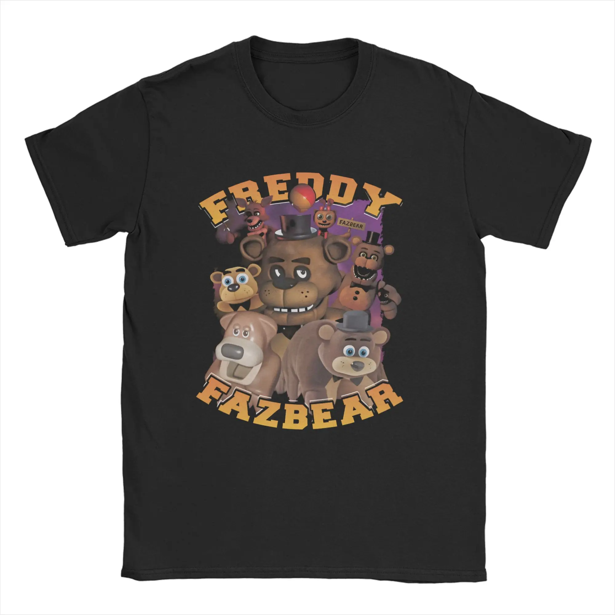 Men T-Shirt FNAF At Freddys Funny Pure Cotton Tee Shirt Short Sleeve T Shirts Round Collar Tops Gift Idea
Men T-Shirt FNAF At Freddys Funny Pure Cotton Tee Shirt Short Sleeve T Shirts Round Collar Tops Gift Idea