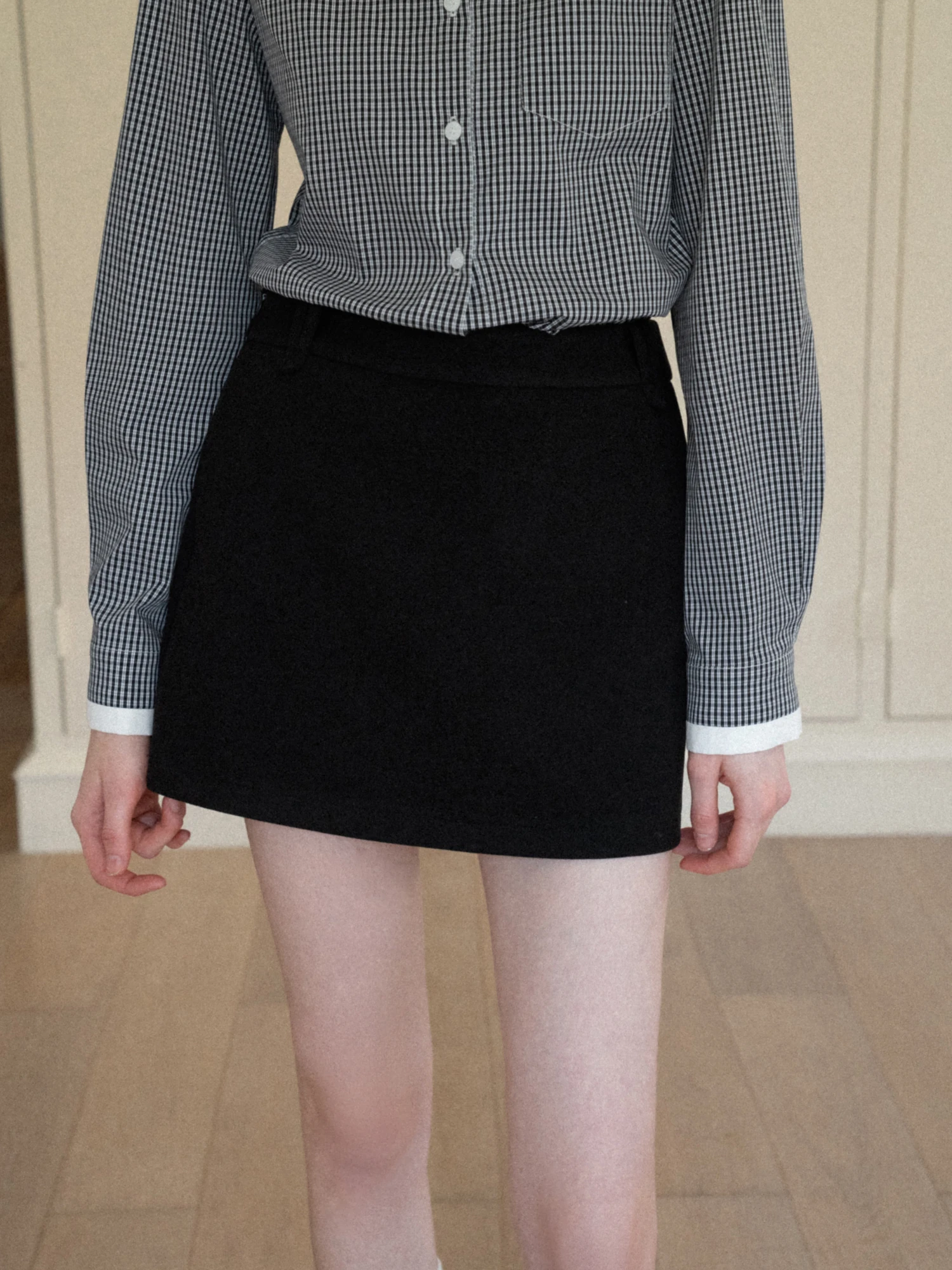 High Waist Flocking A-Line Skirt Pure Color Casual Fit Women's Polyester Fiber Eggka Brand Spring Summer Autumn
High Waist Flocking A-Line Skirt Pure Color Casual Fit Women's Polyester Fiber Eggka Brand Spring Summer Autumn