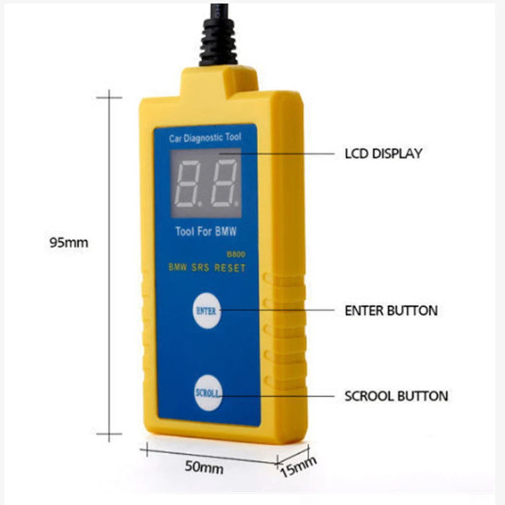 Diagnostic Machine for Cars SRS Airbag Code Reader Car Diagnostic Tool for BMW E36 E46 Z3 Z4 X5 All Years
Diagnostic Machine for Cars SRS Airbag Code Reader Car Diagnostic Tool for BMW E36 E46 Z3 Z4 X5 All Years