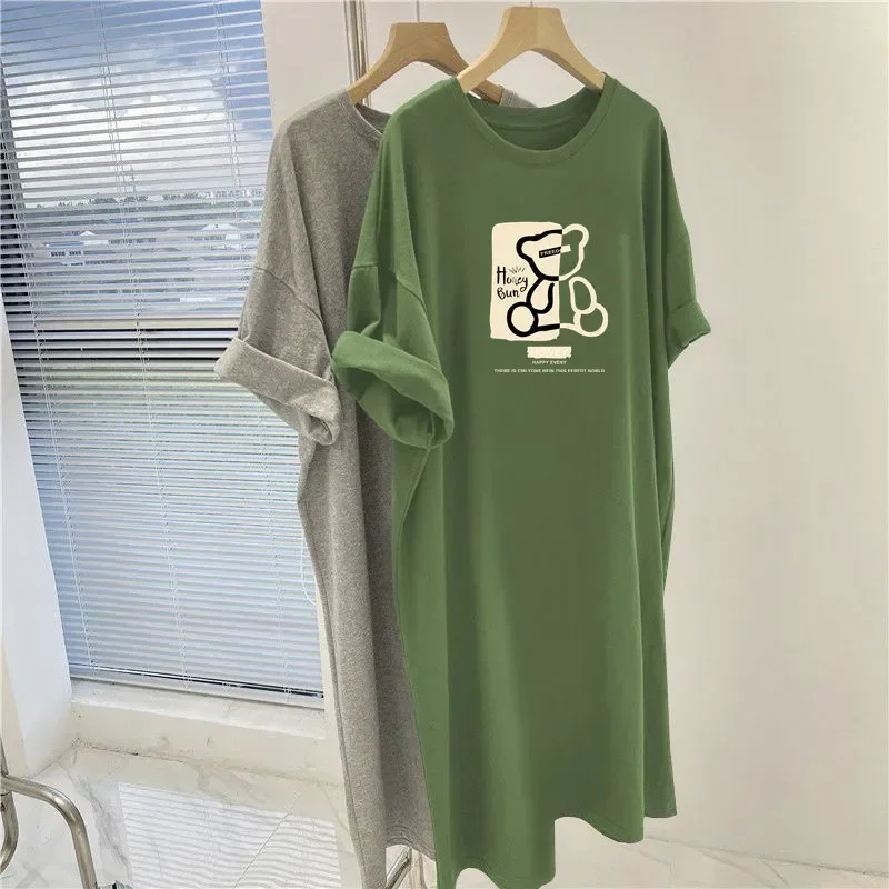 Women Cartoon Short Sleeve Loose Pullover Summer Tunic Casual Basics Chic Printed O-neck T-shirt
Women Cartoon Short Sleeve Loose Pullover Summer Tunic Casual Basics Chic Printed O-neck T-shirt