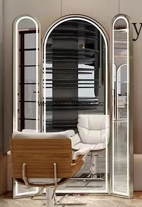 ZZ hair salon special simple barber shop mirror table with lamp single-sided mirror three-sided hair
ZZ hair salon special simple barber shop mirror table with lamp single-sided mirror three-sided hair