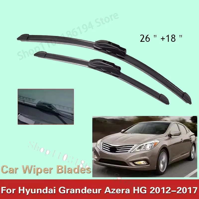 Car Wiper LHD Front Wiper Blades For Hyundai Grandeur Azera HG 2012 - 2017 Windshield Windscreen Window Rain Brushes 26"+18"
Car Wiper LHD Front Wiper Blades For Hyundai Grandeur Azera HG 2012 - 2017 Windshield Windscreen Window Rain Brushes 26"+18"