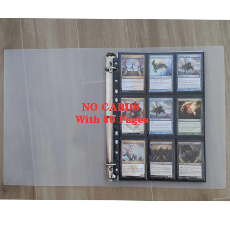50 Pages Card Binder 9 Pocket Black Album 31x25.5cm Top Loading Trading Card Holder Storage
50 Pages Card Binder 9 Pocket Black Album 31x25.5cm Top Loading Trading Card Holder Storage