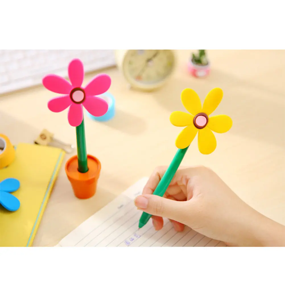 4Pcs Flower Pot Shaped Sunflower Pens Replaceable Refill Roller Ball Pens Comfortable Writing Kids Students Creative Stationery
4Pcs Flower Pot Shaped Sunflower Pens Replaceable Refill Roller Ball Pens Comfortable Writing Kids Students Creative Stationery