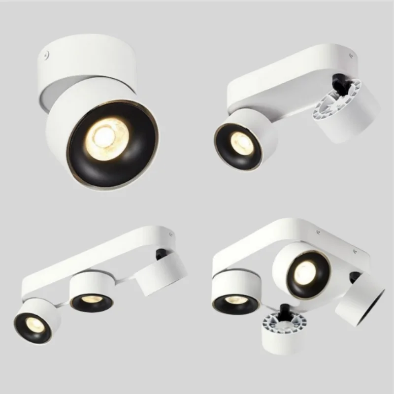 Roundness LED Downlights Ceiling light Dimmable 360° Rotation 90 ° Folding 15W 1-4 head COB Spotlights AC110V 220V Home business
Roundness LED Downlights Ceiling light Dimmable 360° Rotation 90 ° Folding 15W 1-4 head COB Spotlights AC110V 220V Home business