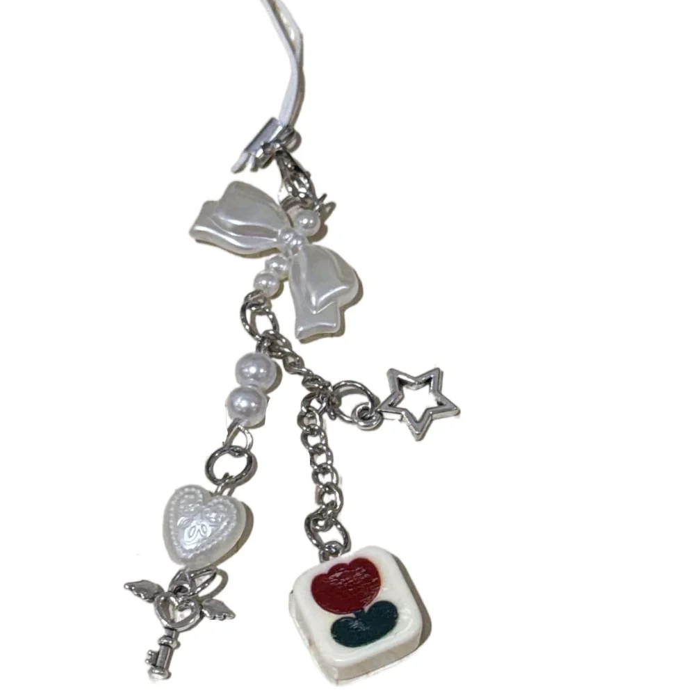 Trendy Pendant Bow Y2K Phone Chain Key Cord Lanyard Mobile Phone Strap Beaded Phone Charm Mobile Lanyard Phone Pendant
Trendy Pendant Bow Y2K Phone Chain Key Cord Lanyard Mobile Phone Strap Beaded Phone Charm Mobile Lanyard Phone Pendant