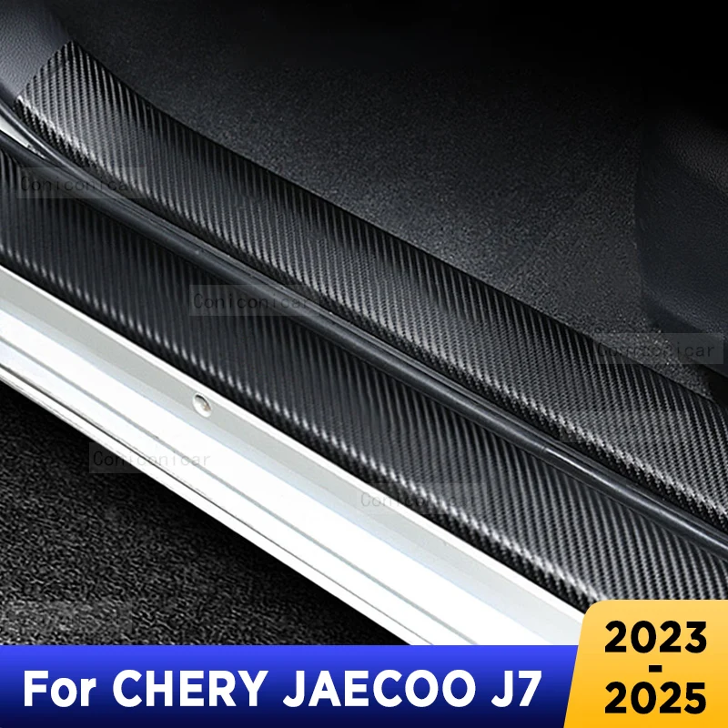 For CHERY JAECOO J7 2023-2025 Tailgate Guard Door Sill Pedal Carbon Fibre Texture Accessories Leather PU Styling Car Sticker
For CHERY JAECOO J7 2023-2025 Tailgate Guard Door Sill Pedal Carbon Fibre Texture Accessories Leather PU Styling Car Sticker