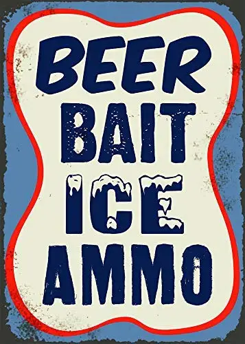 Beer Bait Ice Ammo Retro Street Sign Household Metal Tin Sign Bar Cafe Car Motorcycle Garage Decoration Supplies
Beer Bait Ice Ammo Retro Street Sign Household Metal Tin Sign Bar Cafe Car Motorcycle Garage Decoration Supplies