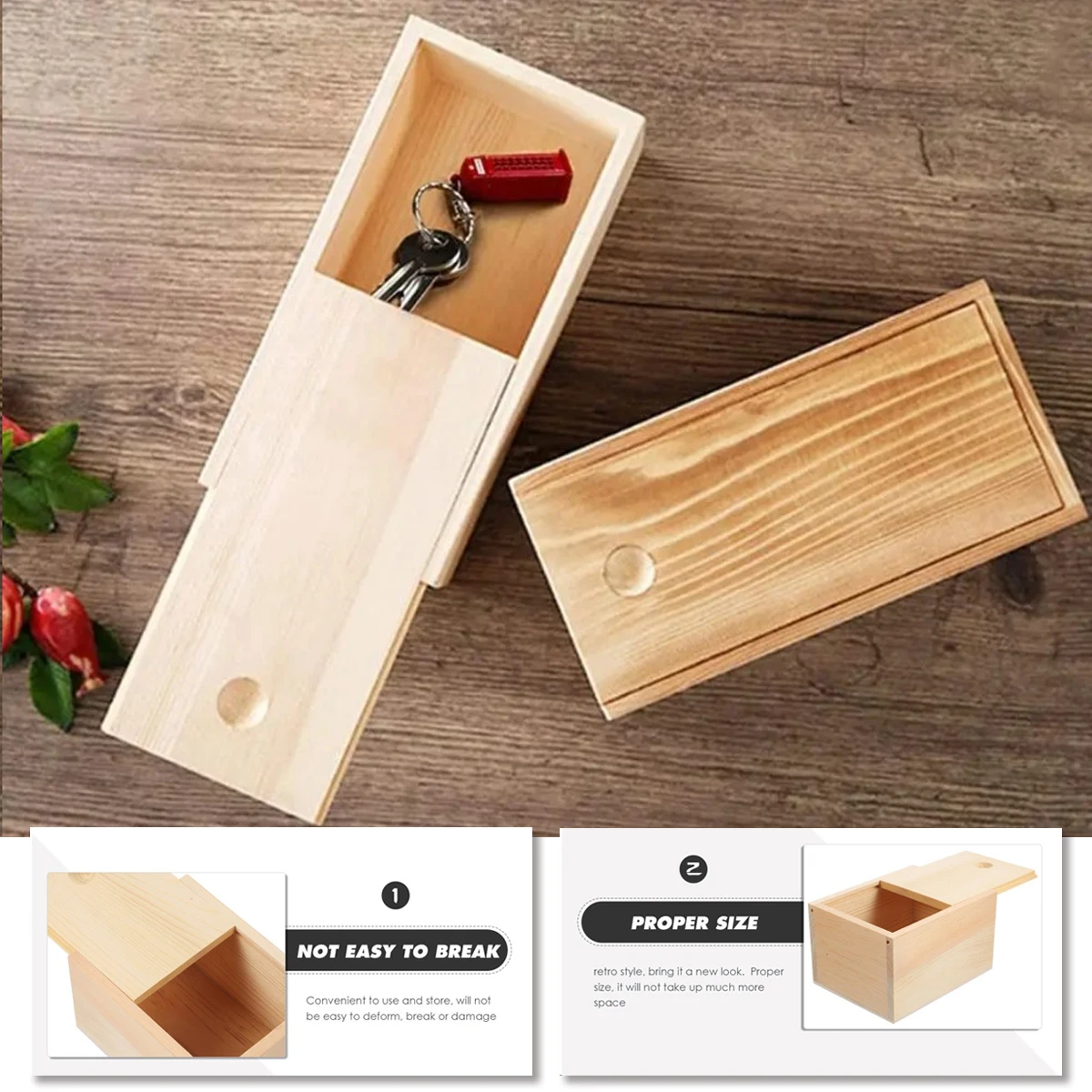 Beads Container Natural Wooden Storage Box with Slide Top Candlenut Card Keeper Wood Jewelry Organizer Case for Home Decoration
Beads Container Natural Wooden Storage Box with Slide Top Candlenut Card Keeper Wood Jewelry Organizer Case for Home Decoration