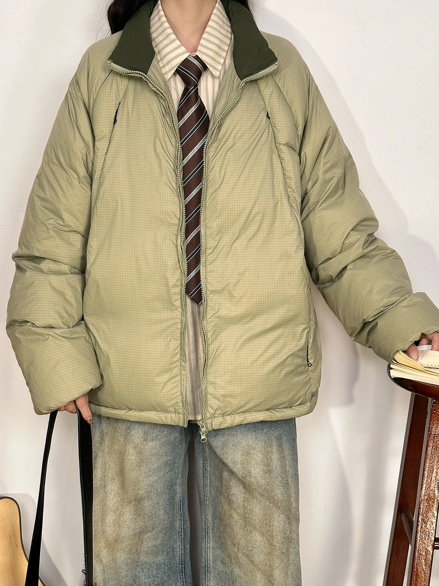 Original American Retro Plaid White Du down Jaet Women's Winter New Loose Warm Outerwear Casual Sle Long Sve Zipper ...
Original American Retro Plaid White Du down Jaet Women's Winter New Loose Warm Outerwear Casual Sle Long Sve Zipper ...