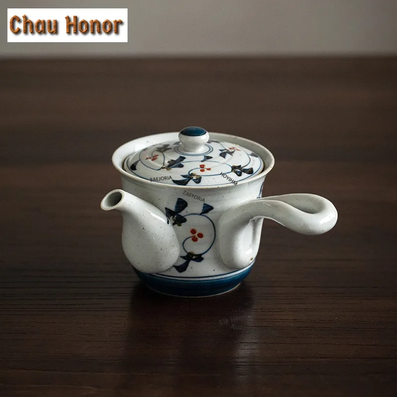 375ml Japanese Arita-yaki Flower Side-handle Teapot Ancient Tea Infuser Pot Tea Maker Kettle With Filter Tea Ceremony Ornaments
375ml Japanese Arita-yaki Flower Side-handle Teapot Ancient Tea Infuser Pot Tea Maker Kettle With Filter Tea Ceremony Ornaments