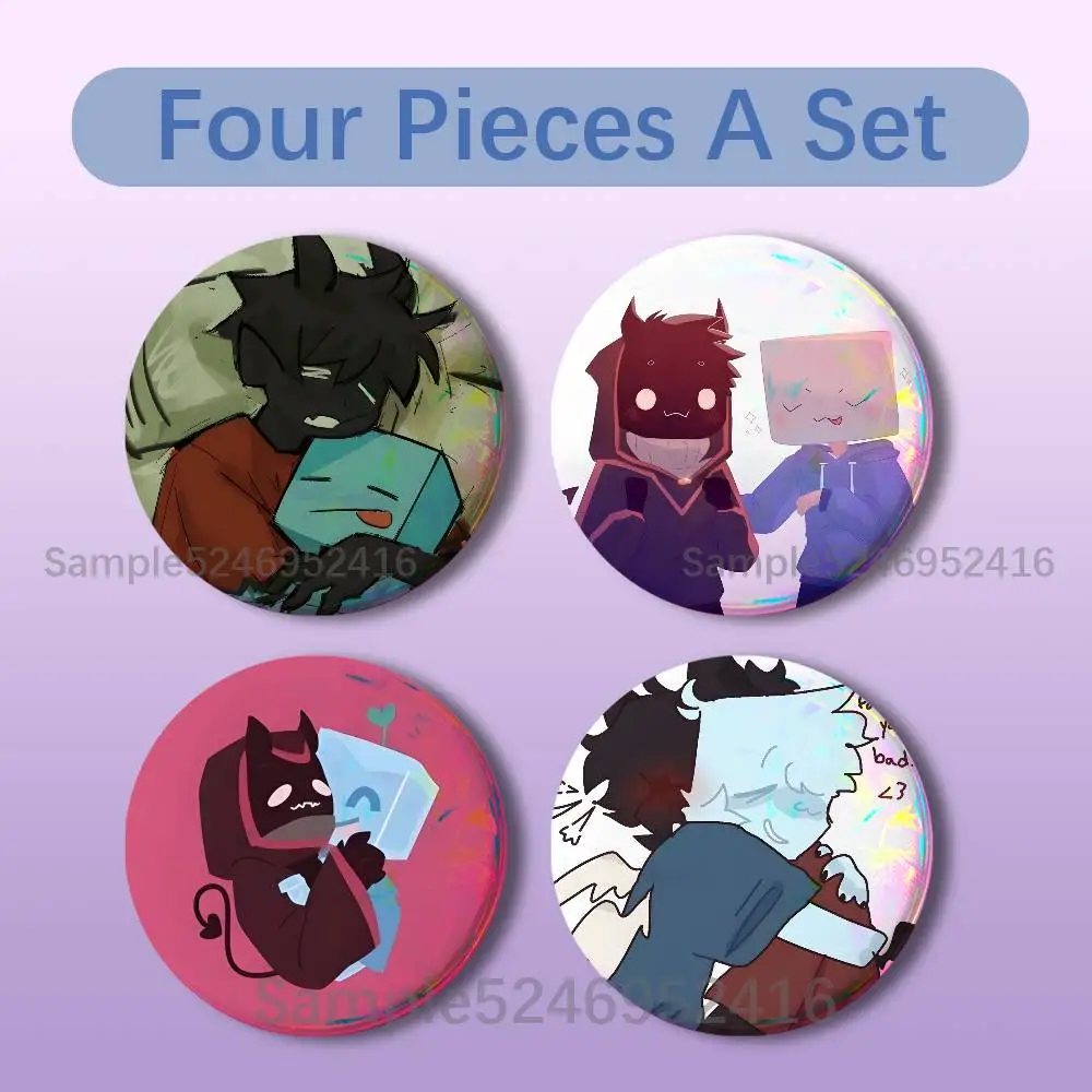 S-Skephalo Anime 4 Pieces Badge Set Icons Badges Creative Meme Figure Round Tinplate Brooch Bag Clothes Accessories
S-Skephalo Anime 4 Pieces Badge Set Icons Badges Creative Meme Figure Round Tinplate Brooch Bag Clothes Accessories