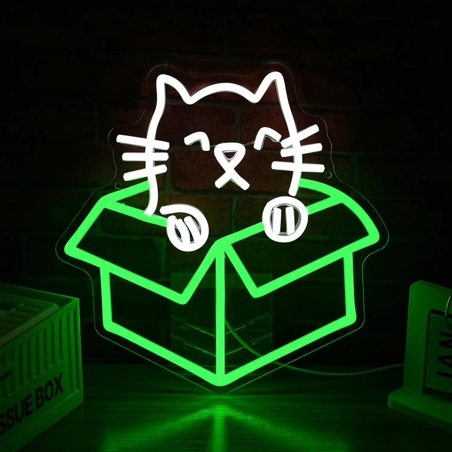 Cat Box Led Neon Sign Sweet Kitten Neon Sign Wall Decor USB Powered for Bedroom Cafe Pet Shop Nursery Gift for Kid Friend
Cat Box Led Neon Sign Sweet Kitten Neon Sign Wall Decor USB Powered for Bedroom Cafe Pet Shop Nursery Gift for Kid Friend