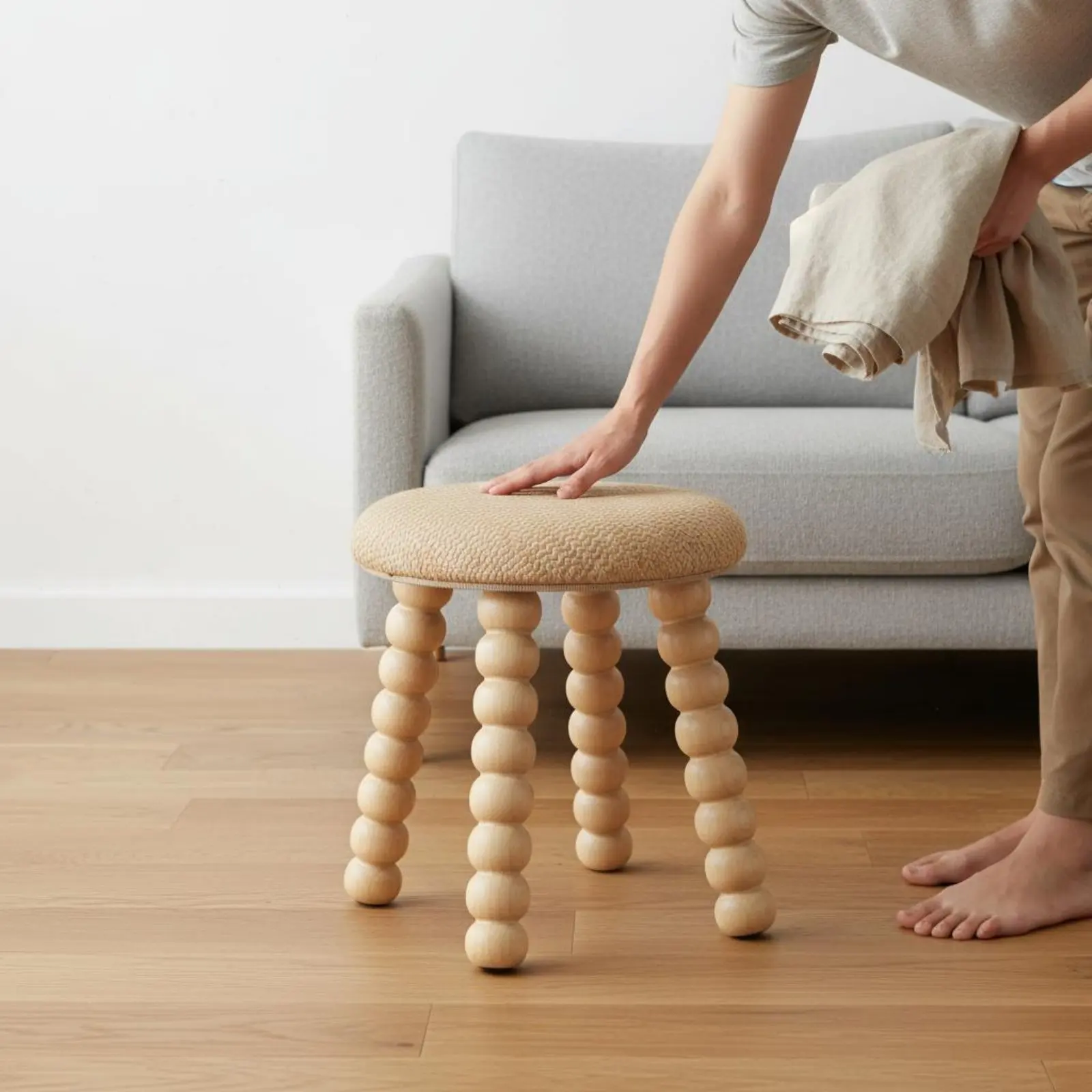 Woven Rattan Stool Rounded Design Round Wooden Stool Wooden Vanity Seat Handmade Household Furniture Versatile Use for Children
Woven Rattan Stool Rounded Design Round Wooden Stool Wooden Vanity Seat Handmade Household Furniture Versatile Use for Children