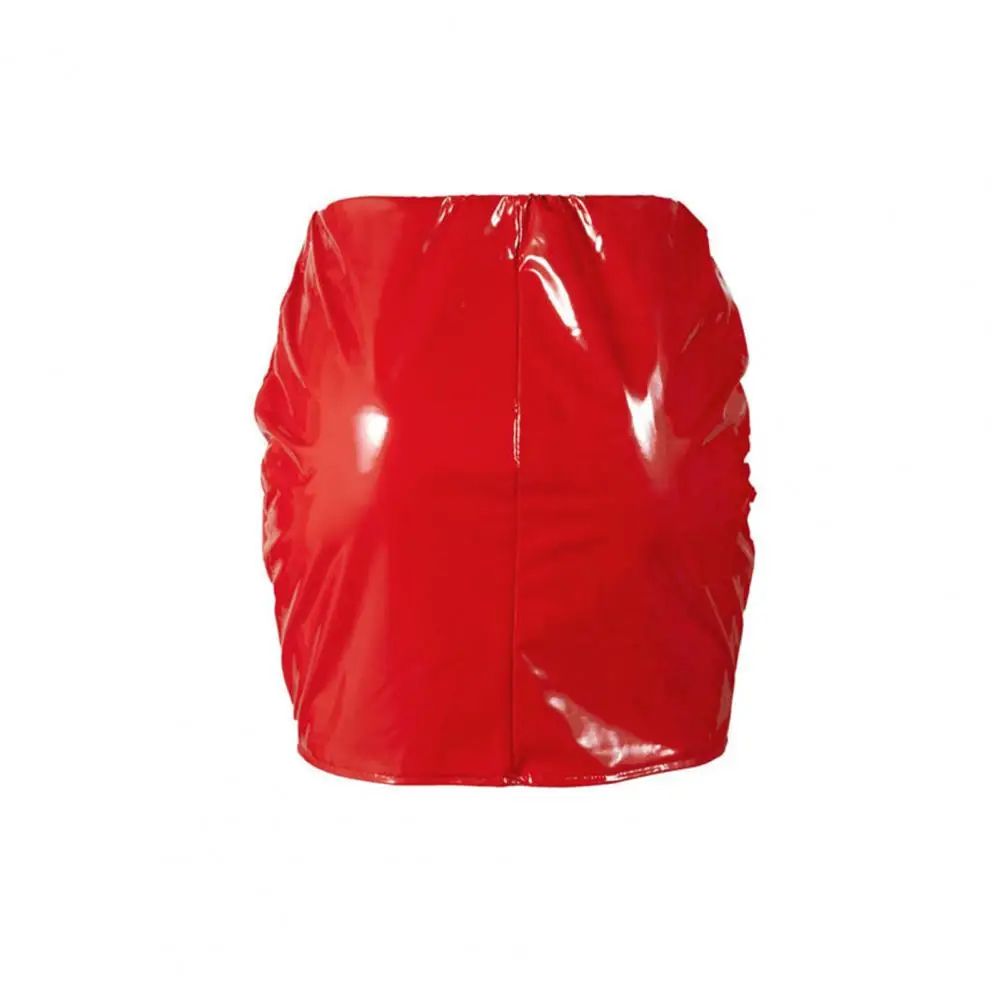Mid-waist Solid Color Skirt Versatile Imitation Leather Mini Skirt for Parties Clubs Sexy Solid Color Women's Bottoming Skirt
Mid-waist Solid Color Skirt Versatile Imitation Leather Mini Skirt for Parties Clubs Sexy Solid Color Women's Bottoming Skirt