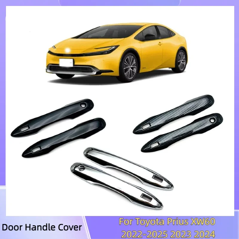Chrome Door Handle Cover Trim For Toyota Prius XW60 2022-2025 2023 2024 Auto Black ABS Car Accessories Carbon Fiber Set Sticker
Chrome Door Handle Cover Trim For Toyota Prius XW60 2022-2025 2023 2024 Auto Black ABS Car Accessories Carbon Fiber Set Sticker
