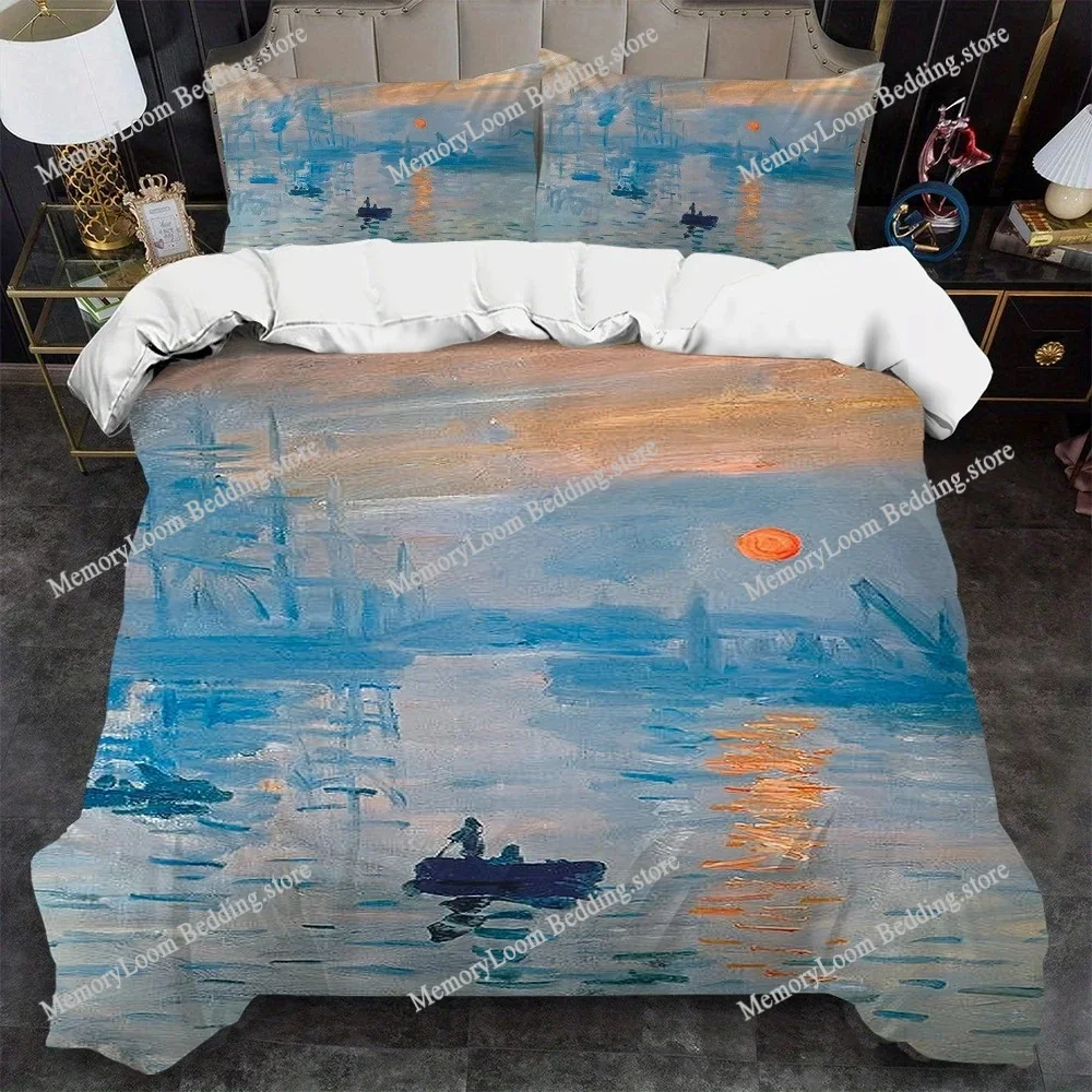 Art Claude Monet Duvet Cover Set Home Style Bedding Soft Laundry Cotton Bed Four Seasons Student Dormitory Home Textileextile963
Art Claude Monet Duvet Cover Set Home Style Bedding Soft Laundry Cotton Bed Four Seasons Student Dormitory Home Textileextile963