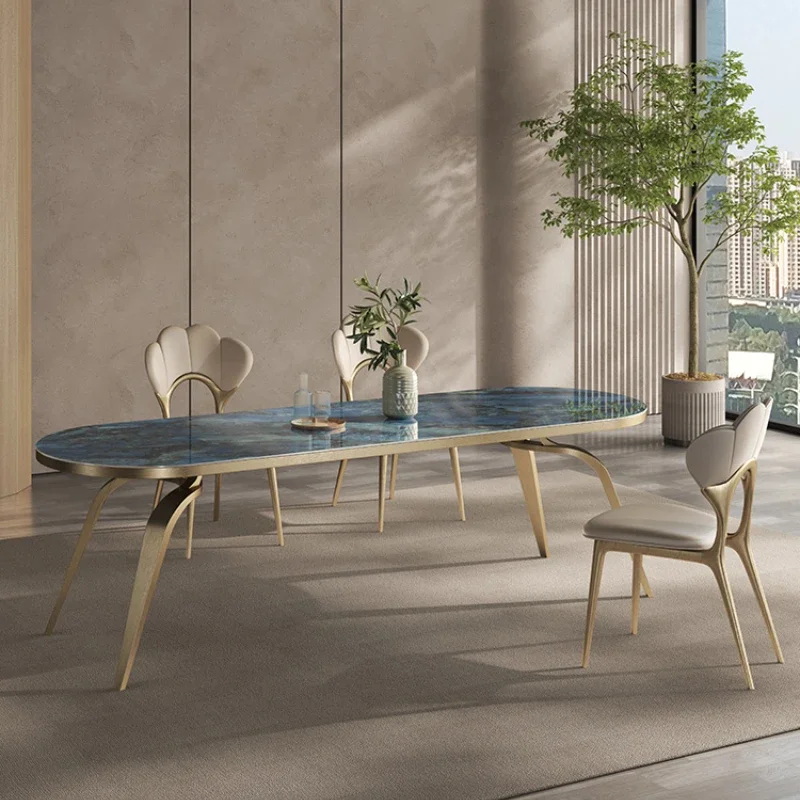 Light Luxury Modern Minimalist High-End Italian Stone Plate Marbling Villa Dining Table
Light Luxury Modern Minimalist High-End Italian Stone Plate Marbling Villa Dining Table