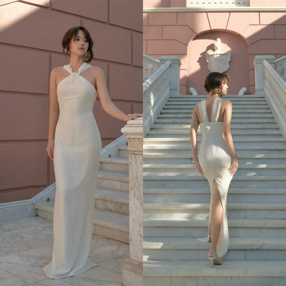 Customized Exquisite Ivory Jersey Evening Dress Temperament Mermaid Sleeveless Back Slit Zipper Back Bespoke Occasion
Customized Exquisite Ivory Jersey Evening Dress Temperament Mermaid Sleeveless Back Slit Zipper Back Bespoke Occasion