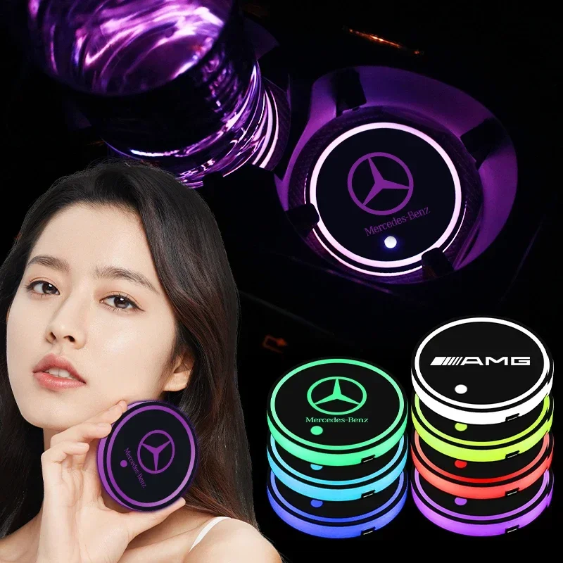 2Pcs Luminous Car Coaster Water Cup Holder Non Slip Pads Mats for Mercedes Benz AMG A E C G R S Class W176 W204 W212 W168 W205
2Pcs Luminous Car Coaster Water Cup Holder Non Slip Pads Mats for Mercedes Benz AMG A E C G R S Class W176 W204 W212 W168 W205