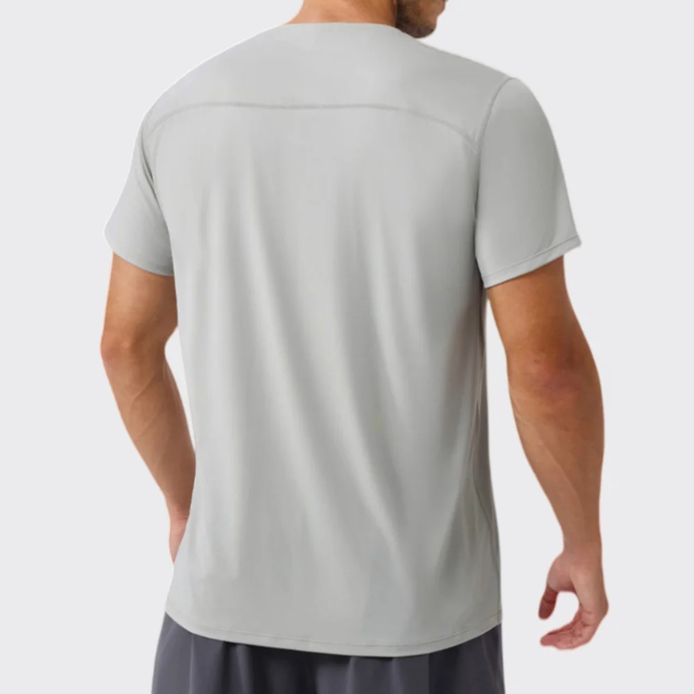 Summer Men's Fitness T-shirt Ice Silk Quick Drying Loose Short Sleeve Breathable Running Sportsshirt Casual Tops Tee Sportswear
Summer Men's Fitness T-shirt Ice Silk Quick Drying Loose Short Sleeve Breathable Running Sportsshirt Casual Tops Tee Sportswear