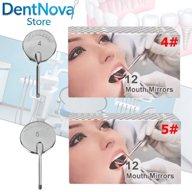 60Pcs/5Box Dental Mirror Kit Stainless Steel Oral Care Tools Dentist Mouth Mirror Examination Set
60Pcs/5Box Dental Mirror Kit Stainless Steel Oral Care Tools Dentist Mouth Mirror Examination Set