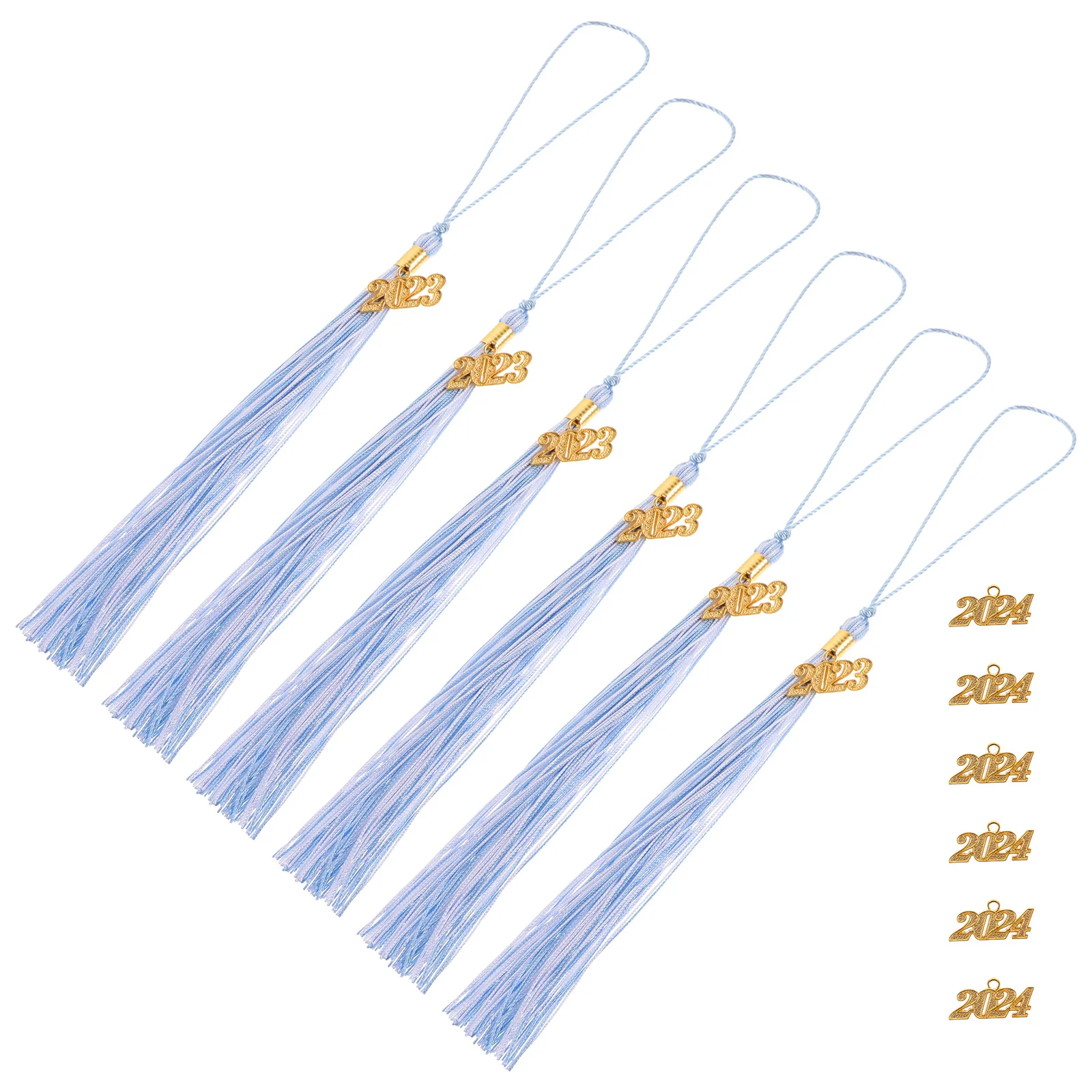 1 set 2024 Graduation Tassel Decorations Blue White Golden Year Tags DIY Hat Charms Polyester Material Practical Lightweight
1 set 2024 Graduation Tassel Decorations Blue White Golden Year Tags DIY Hat Charms Polyester Material Practical Lightweight