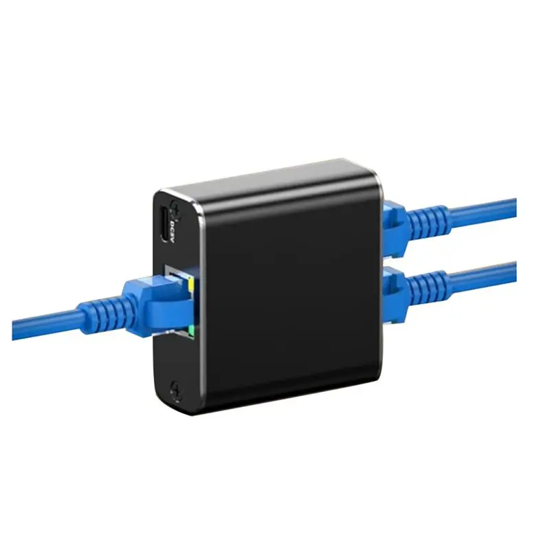A28Q-Rj45 Splitter 1 To 2 Gigabit Ethernet Adapter Internet Network Cable Extender For Laptop PC Keyboard Mouse Printer