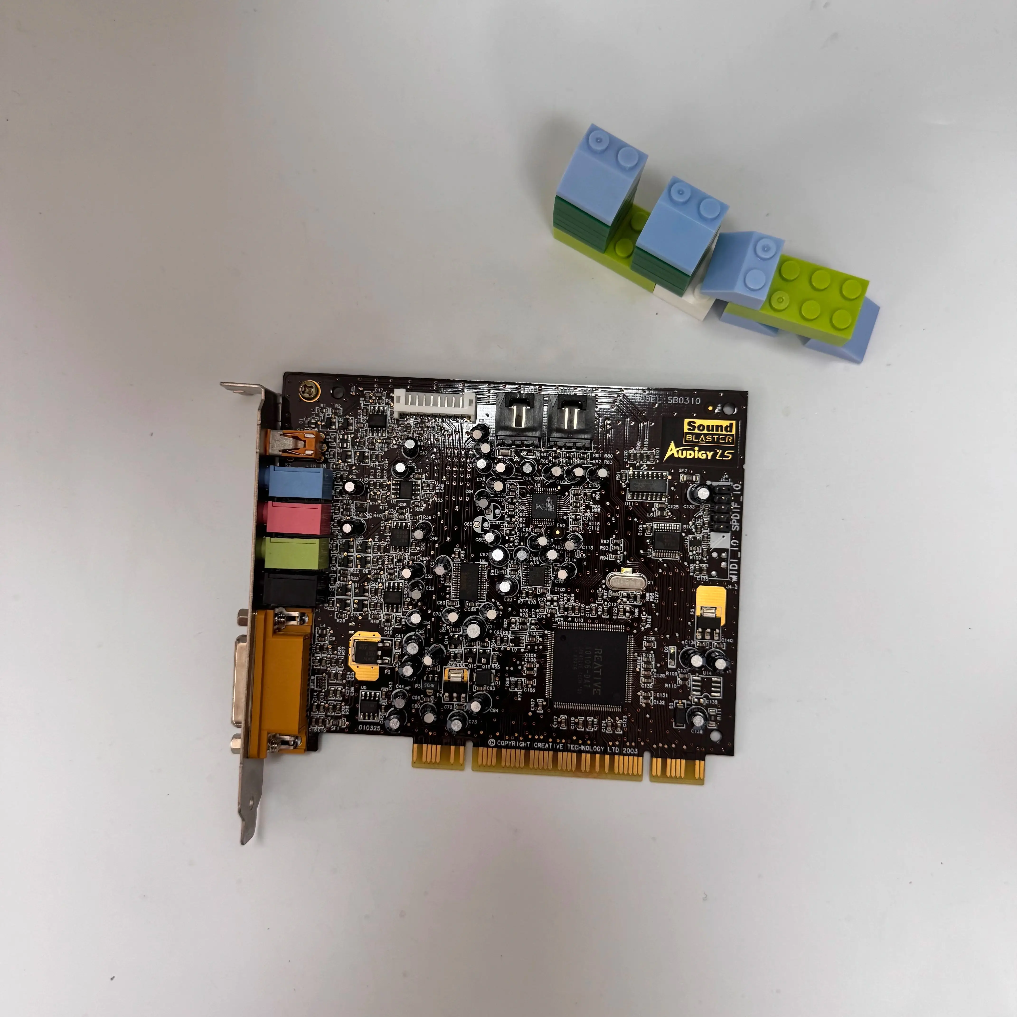 High quality sound card SB0310 90% new CA0106-DAT main chip 5.1 channel 100DB
High quality sound card SB0310 90% new CA0106-DAT main chip 5.1 channel 100DB