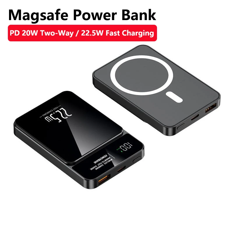 Magsafe Power Bank 20000mAh Magnetic Wireless Charger 22.5W Fast Charging Powerbank For iPhone 16 15 14 Xiaomi Samsung Poverbank
Magsafe Power Bank 20000mAh Magnetic Wireless Charger 22.5W Fast Charging Powerbank For iPhone 16 15 14 Xiaomi Samsung Poverbank