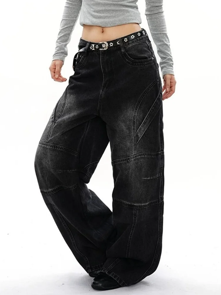2026 Cyber Y2K Streetwear Vintage Washed Black Baggy Women's Jeans Pants For Woman Clothing Straight Luxury Cotton Long Trousers
2026 Cyber Y2K Streetwear Vintage Washed Black Baggy Women's Jeans Pants For Woman Clothing Straight Luxury Cotton Long Trousers