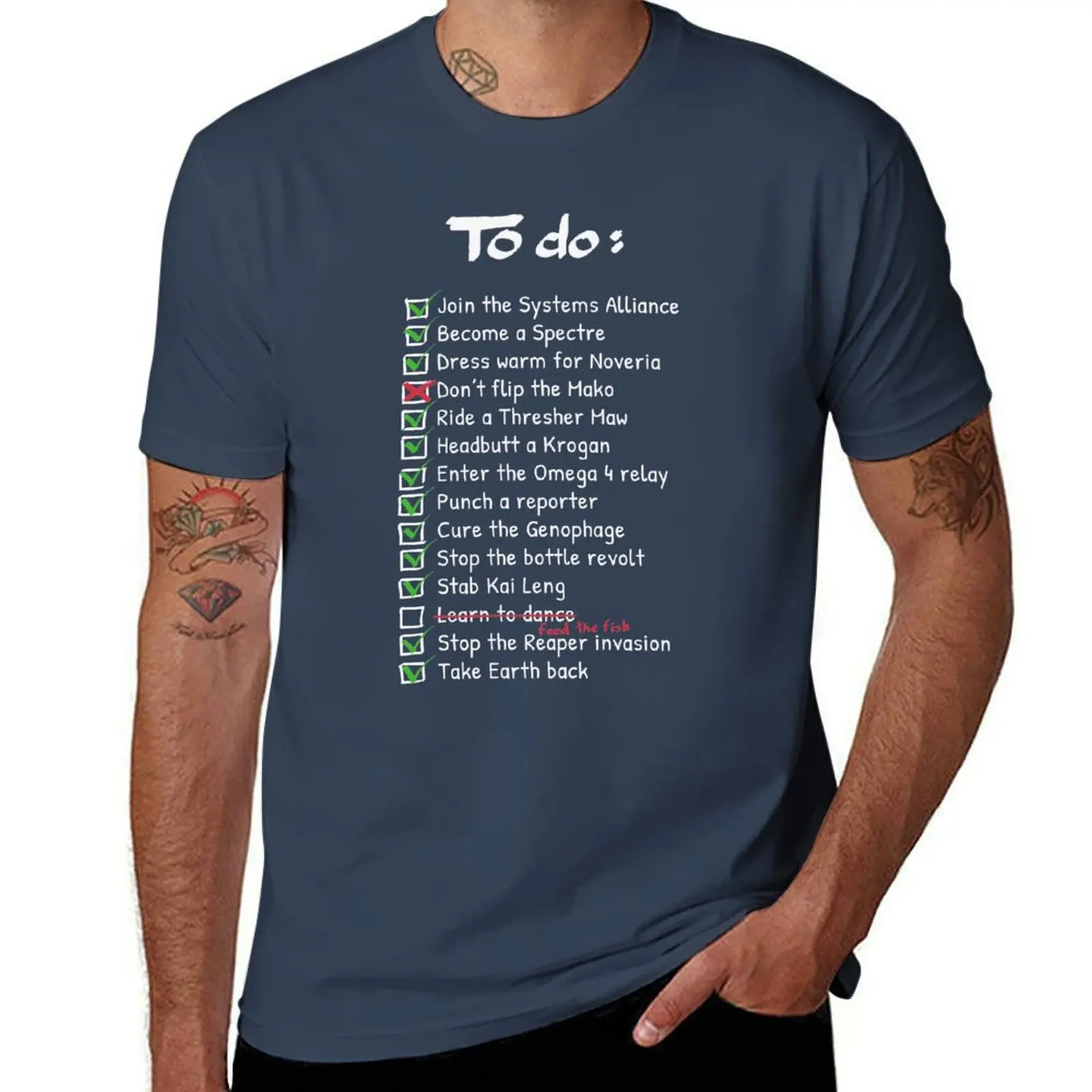 Commander Shepards To-Do List T-Shirt shirts graphic tee oversized t shirt man t shirt oversize t-shirts man t shirt for men
Commander Shepards To-Do List T-Shirt shirts graphic tee oversized t shirt man t shirt oversize t-shirts man t shirt for men