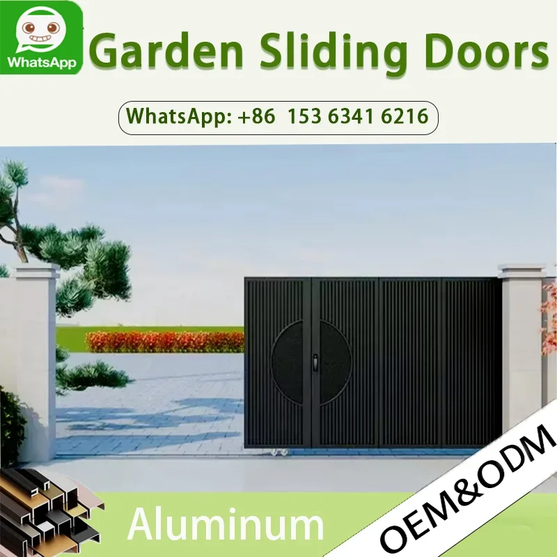 Manufacturing aluminum apartment gates, electric driveway gates, smart wood grain design garden sliding doors
Manufacturing aluminum apartment gates, electric driveway gates, smart wood grain design garden sliding doors
