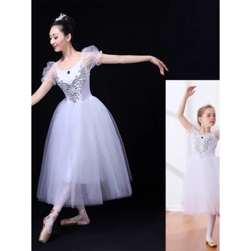 Ballet skirts, adult women practicing martial arts and singing costumes, gauze skirts, bubble sleeves,
Ballet skirts, adult women practicing martial arts and singing costumes, gauze skirts, bubble sleeves,