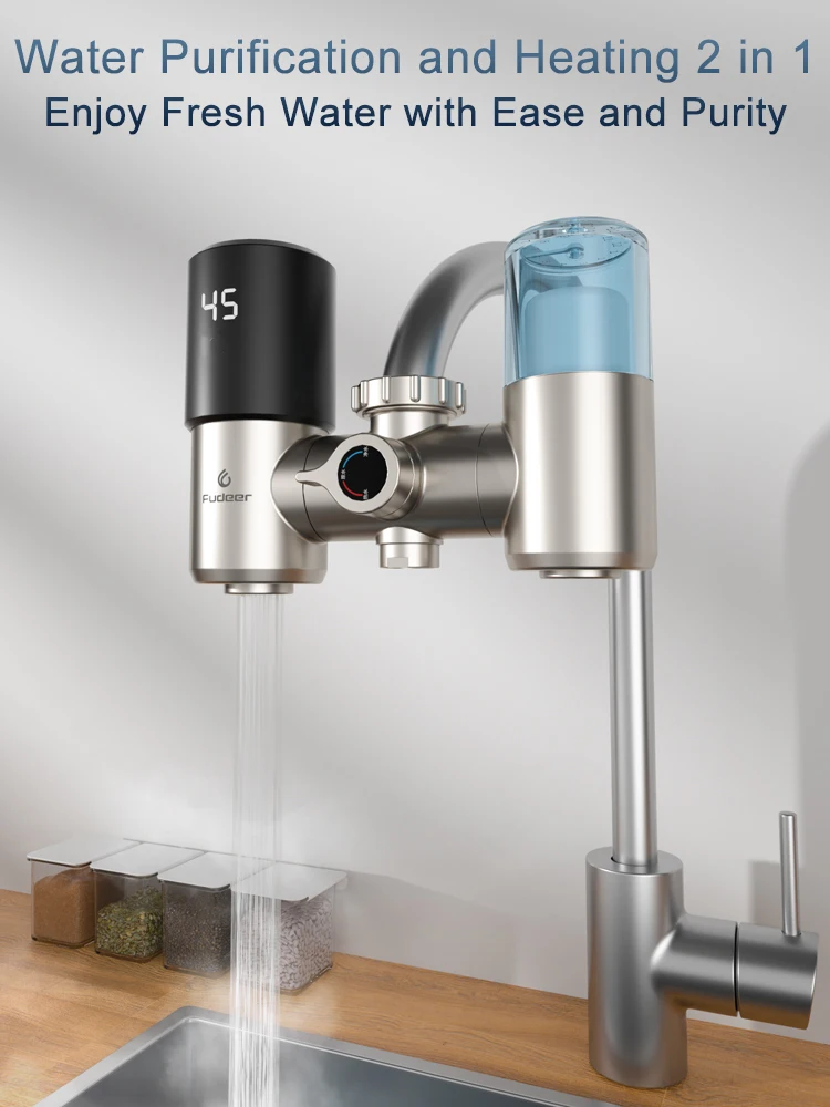 Fudeer Faucet Tap Water Filter Purifier System Electric Instant Water Purification for Sink Hot Water Heater Under Sink
Fudeer Faucet Tap Water Filter Purifier System Electric Instant Water Purification for Sink Hot Water Heater Under Sink